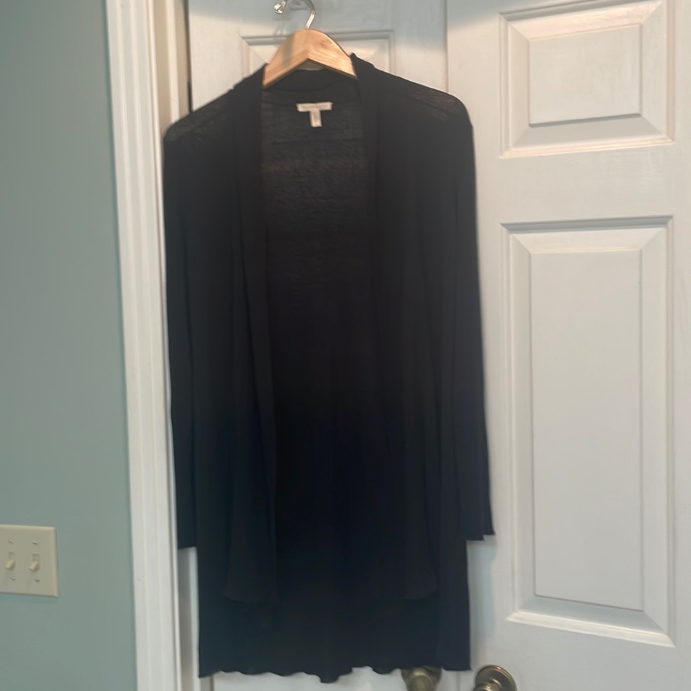 Eileen Fisher black organic linen blend